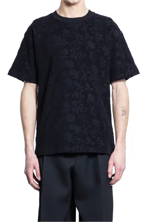 Soulland T-Shirts, male, , Size: S Floral Jacquard Plush T-Shirt