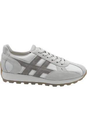 Hogan Sneakers, male, , Size: 8 US White Laced Shoes Elegant Style