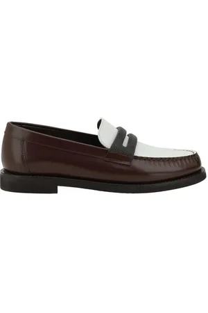 Brunello Cucinelli Loafers, female, , Size: 8 US Bicolored Leather Loafers