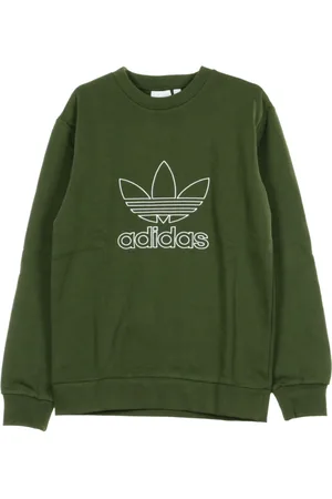 adidas Sweatshirts, male, , Size: L Outline Line Crewneck Sweatshirt