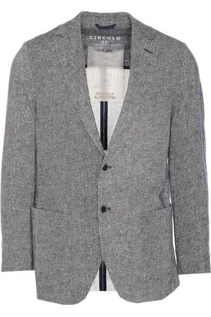 Circolo Blazers, male, , Size: XL Printed Pique Cotton Classic Blazer