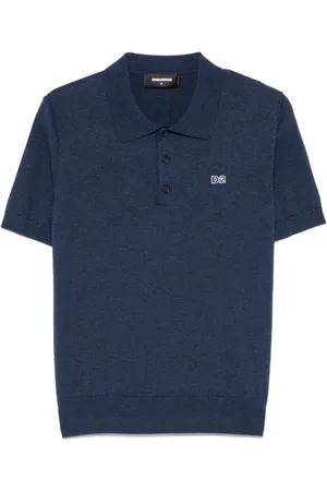 Dsquared2 Polo Shirts, male, , Size: M Ocean Polo Shirt Ribbed Collar
