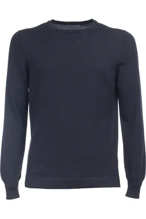 Gran Sasso Round-neck Knitwear, male, , Size: XL Slim Fit Wool Sweater