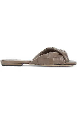 Bottega Veneta Sliders, female, , Size: 6 1/2 US Pinecone Flat Sandal