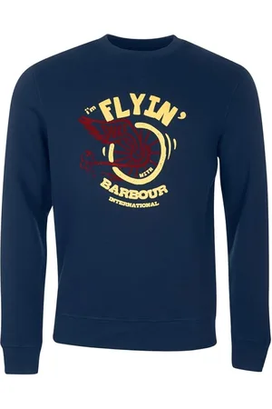 Barbour Sweatshirts, male, , Size: M Legacy Sweatshirt Duke Navy