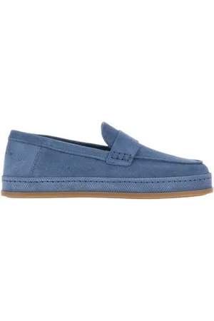 Hogan Loafers, female, , Size: 7 1/2 US Suede Moccasins with Unique Sole