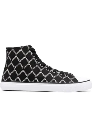 Paul Smith Sneakers, male, , Size: 8 US Logo High-Top Canvas Sneakers