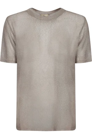 HERNO T-Shirts, female, , Size: S Shiny Short Sleeve Sweater