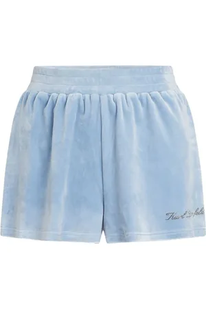 Karl Lagerfeld Short Shorts, female, , Size: S Short Hotel Azul Terciopelo Logo Strass