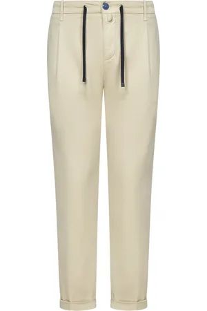 Hand Picked Chinos, male, , Size: W32 Stretch Cotton Trousers Ss25