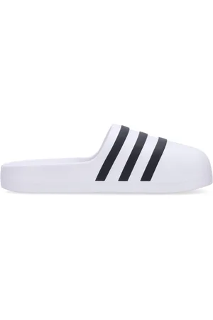 adidas Sliders, male, , Size: 9 US Eco-friendly Slip-on Slippers with 3 Stripes