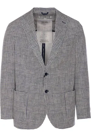 Circolo Blazers, male, , Size: M Checkered Blazer with Classic Revers