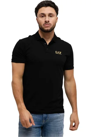 Emporio Armani Polo Shirts, male, , Size: 3XL /Gold Polo Men