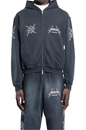 Represent Zip-throughs, male, , Size: XL Washed Zip-Thru Hoodie