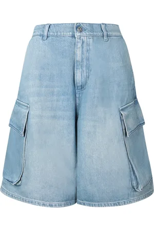 J.W.Anderson Denim Shorts, male, , Size: S Faded Denim Cargo Shorts