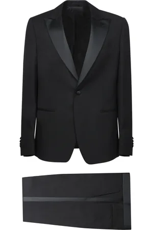 LARDINI Single Breasted Suits, male, , Size: M Silk Tuxedo with Peak Lapels