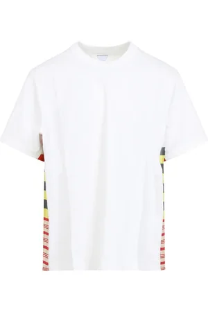 Bottega Veneta T-Shirts, male, , Size: S Chalk Multicolour T-Shirt