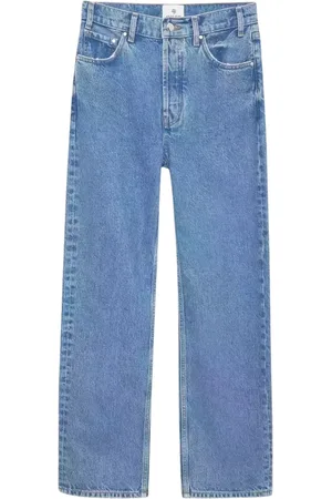 ANINE BING Straight Jeans, female, , Size: W27 High-Waisted Straight Jeans