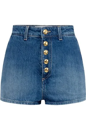 Elisabetta Franchi Denim Shorts, female, , Size: W25 Elegant Summer Shorts