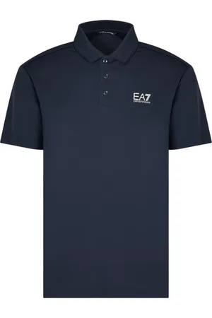 EA7 Polo Shirts, male, , Size: M Short Sleeve Jersey Polo Shirt