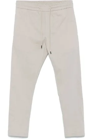 Dondup Slim-fit Trousers, male, , Size: W31 Grey Elasticated Waistband Trousers