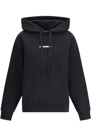 Jil Sander Hoodies, female, , Size: M Minimalist Hoodie with Signature Print