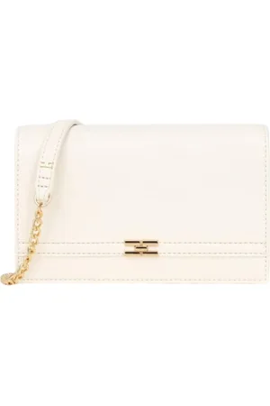 Elisabetta Franchi Cross Body Bags, female, , Size: ONE SIZE Black Shoulder Bag with Logo Closure