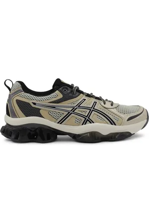 Asics Sneakers, male, , Size: 10 US Beige Lace-Up Sneakers with Segmented Sole