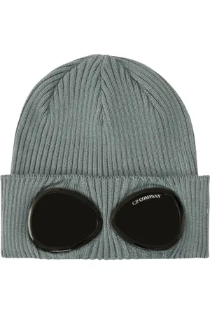 C.P. Company Beanies, male, , Size: ONE SIZE Cotton Goggle Beanie - Stormy Weather
