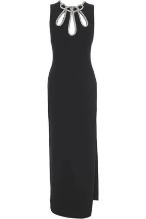 Guess Maxi Dresses, female, , Size: 2XL Long Dress with Rhinestone Decorations
