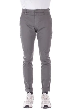 Dondup Chinos, male, , Size: W34 Slim Fit Dove Grey Trousers
