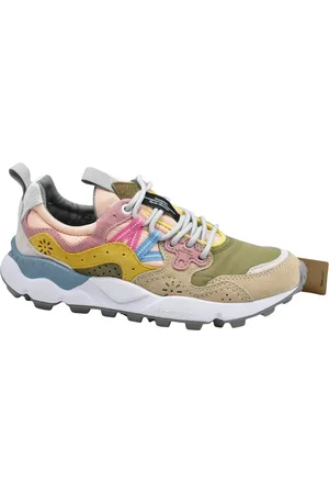 Flower Mountain Sneakers, female, , Size: 6 US Rose Laced Shoes Lightweight Rubber Sole