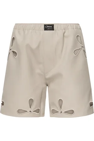 COPERNI Casual Shorts, female, , Size: XS Petal Embroidered Cut-Out Shorts