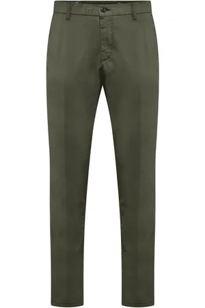 Bomboogie Chinos, male, , Size: W34 Chino pants in Cotton Satin with Micro-Print