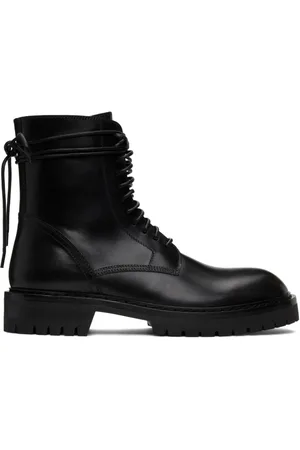 ANN DEMEULEMEESTER Lace-up Boots, male, , Size: 9 US Stylish Ankle Boots for Men