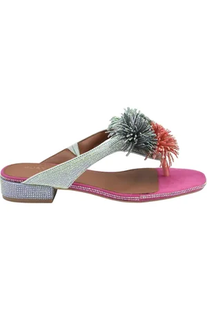Kurt Geiger Flip Flops, female, , Size: 9 US Red Lace Shoes for Women