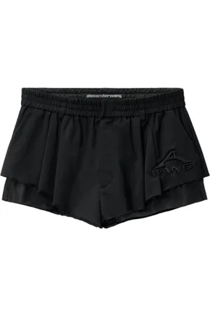 Alexander Wang Short Shorts, female, , Size: S Flared Wool Blend Shorts