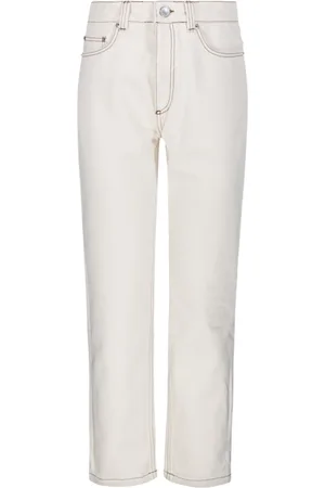 Ami Straight Jeans, female, , Size: W27 White Cream Jeans