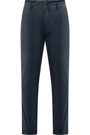 Bomboogie Chinos, male, , Size: W36 Chino pants in gabardine with micro print