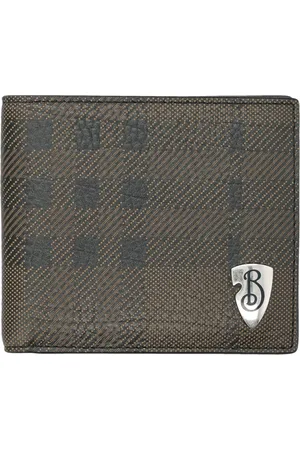 Burberry Wallets & Cardholders, male, , Size: ONE SIZE Leather B Shield Bifold Wallet