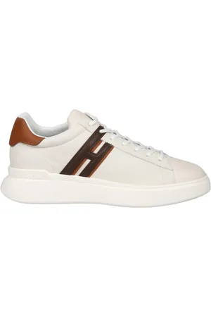 Hogan Sneakers, male, , Size: 10 US Hammered Leather Sneakers with Memory Foam