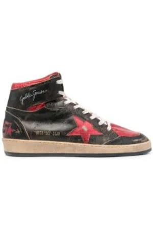 Golden Goose Sneakers, male, , Size: 6 US Distressed High-Top Sneakers