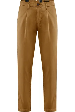 Bomboogie Chinos, male, , Size: W28 Tapered fit pants in cotton gabardine