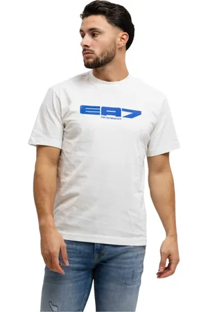 Emporio Armani T-Shirts, male, , Size: 2XL Blue and Men