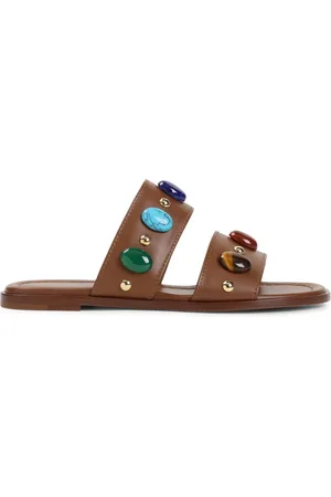 Gianvito Rossi Sliders, female, , Size: 7 US Leather Flat Sandal