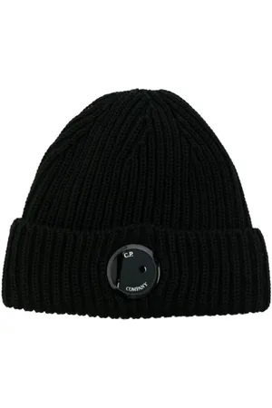 C.P. Company Beanies, male, , Size: ONE SIZE Merino Wool Lens Beanie