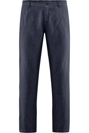 Bomboogie Slim-fit Trousers, male, , Size: W29 Comfy Fit Linen Pants