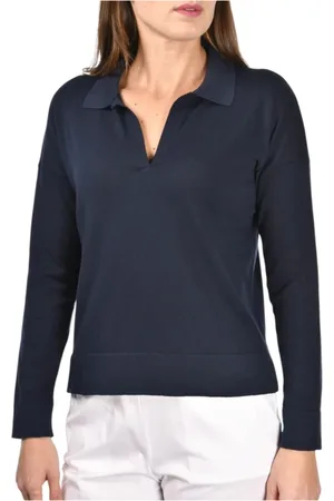 Gran Sasso Polo Shirts, female, , Size: XL Classic Polo Shirt in Various Colors