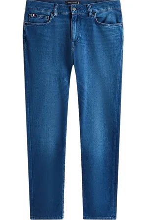 Tommy Hilfiger Slim-fit Jeans, male, , Size: W35 Slim Fit Jeans with Faded Details