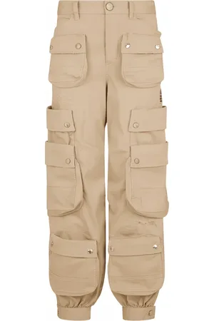 Dsquared2 Straight Trousers, female, , Size: 2XS Cargo Multi-Pocket Cotton Pants